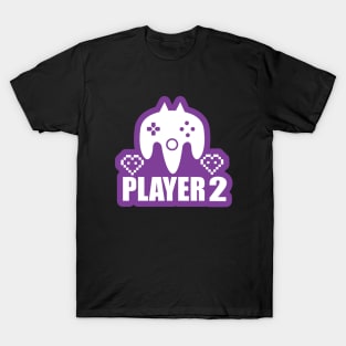 Gamer Player-2 Shirt and Gifts for Gaming and Gaming Lovers T-Shirt